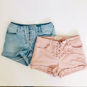 2 FOR 1!!! HighWaist Festival Shorts size28 PACSUN